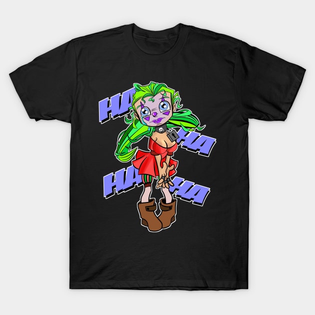 Girl Clown T-Shirt by davidfeci